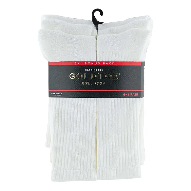 Gold Toe Harrington Bonus Pack Mens 7 Pair Crew Socks
