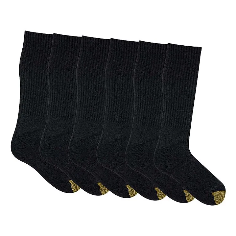 Gold Toe Harrington Mens 6 Pair Crew Socks