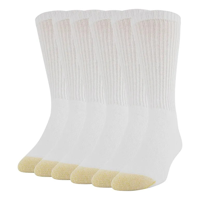 Gold Toe Harrington Mens 6 Pair Crew Socks