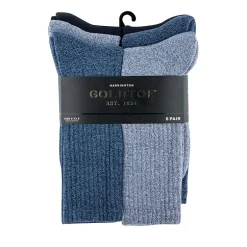 Gold Toe Harrington Mens 6 Pair Crew Socks