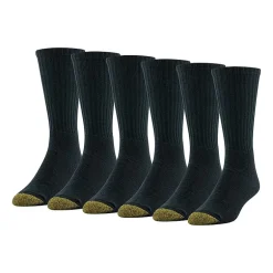 Gold Toe Harrington Mens 6 Pair Crew Socks