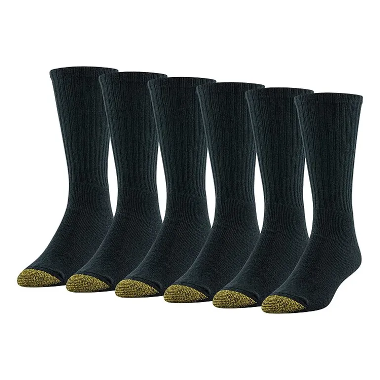 Gold Toe Harrington Mens 6 Pair Crew Socks