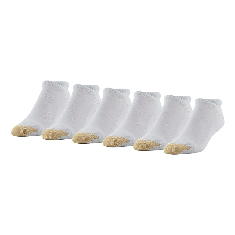 Gold Toe Heel Tab Mens Multi-Pack 6 Pair No Show Socks