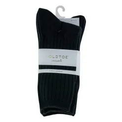 Gold Toe Ribbed Womens 6 Pair Crew Socks