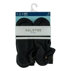 Gold Toe Sport Cushion Womens Multi-Pack 6 Pair No Show Socks
