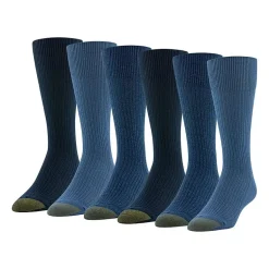 Gold Toe Stanton Mens 6 Pair Crew Socks