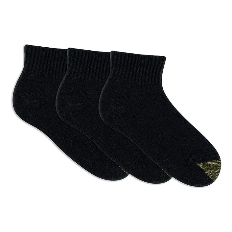 Gold Toe Ultra Tec Womens Multi-Pack 3 Pair Quarter Ankle Socks