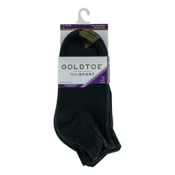 Gold Toe Ultra Tec Womens Multi-Pack 3 Pair Quarter Ankle Socks