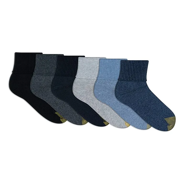 Gold Toe Womens 6 Pair Turncuff Socks