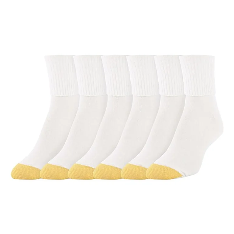 Gold Toe Womens 6 Pair Turncuff Socks
