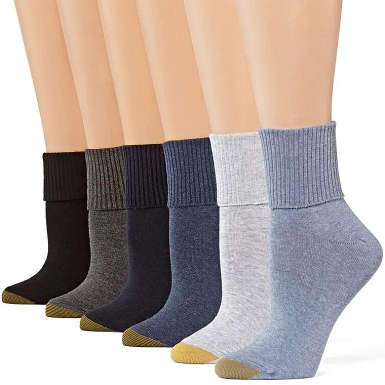 Gold Toe Womens 6 Pair Turncuff Socks