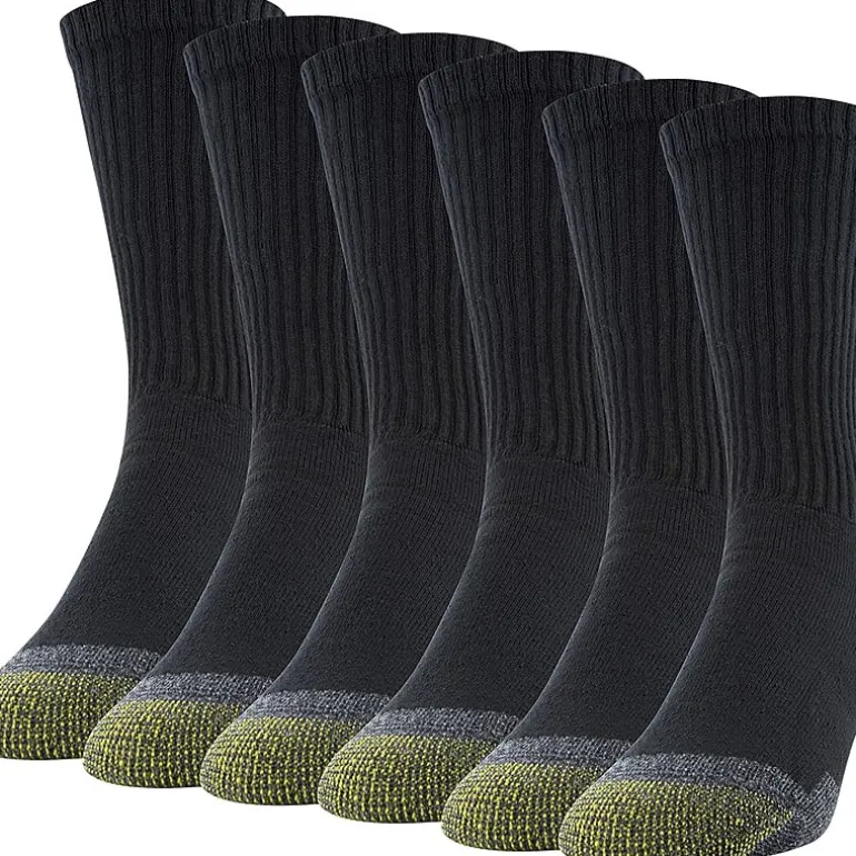 Gold Toe Work Mens 6 Pair Crew Socks