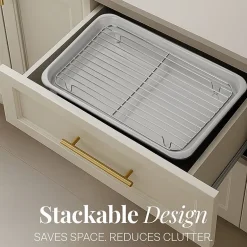 Gotham Steel Nonstick Stackable 6-pc. Bakeware Set