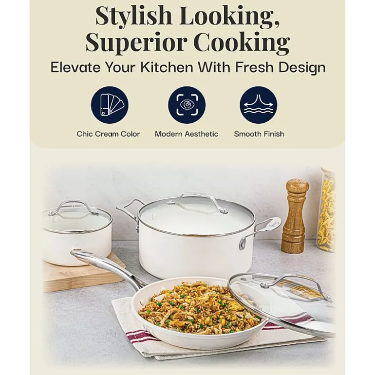 Gotham Steel Ultra Stay Cool Handles 12-pc. Non-Stick Cookware Set