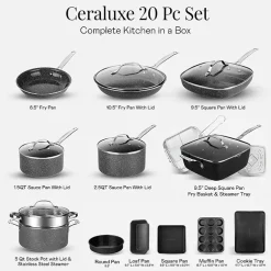 Granitestone 20-pc. Non-Stick Cookware Set