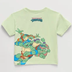 Grayson Little Toddler Boys Crew Neck Short Sleeve Regular Fit Teenage Mutant Ninja Turtles Graphic T-Shirt