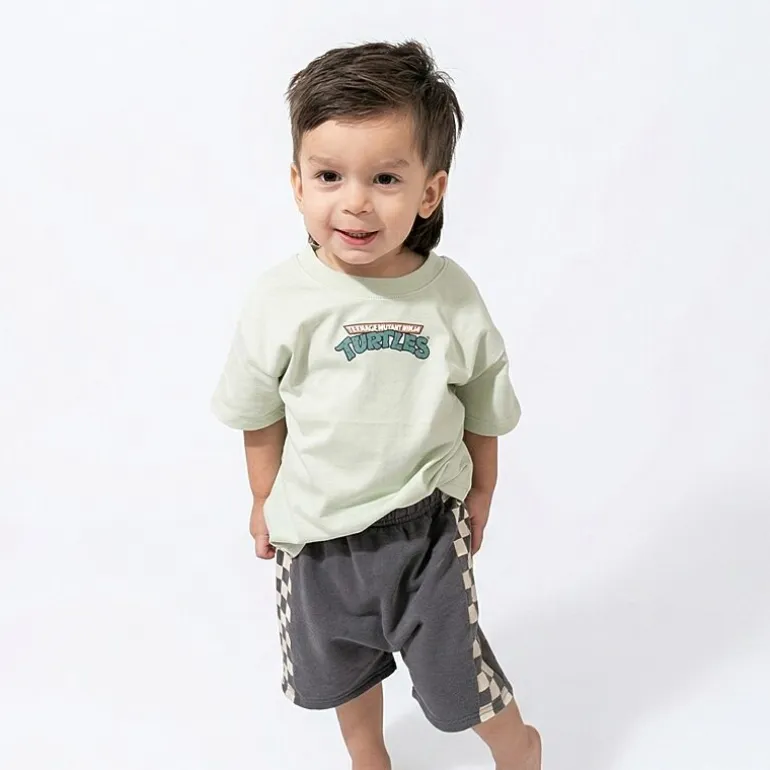 Grayson Little Toddler Boys Crew Neck Short Sleeve Regular Fit Teenage Mutant Ninja Turtles Graphic T-Shirt