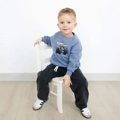 Grayson Little Toddler Boys Crew Neck Long Sleeve Hot Wheels Sweatshirt