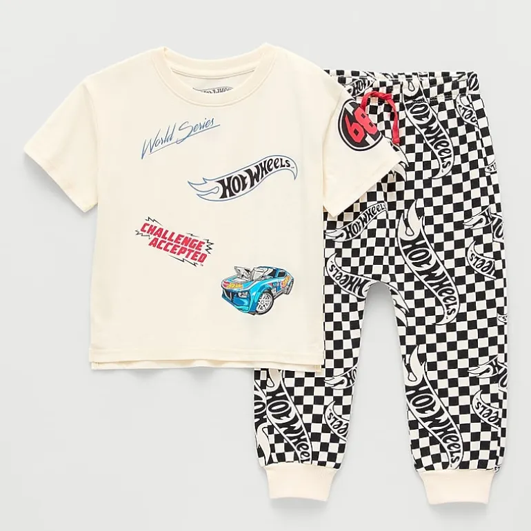Grayson Little Toddler Boys Hot Wheels 2-pc. Pant Set