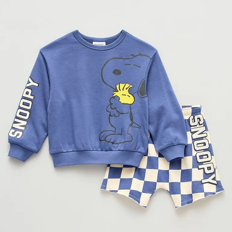 Grayson Little Toddler Boys Snoopy 2-pc. Short Set