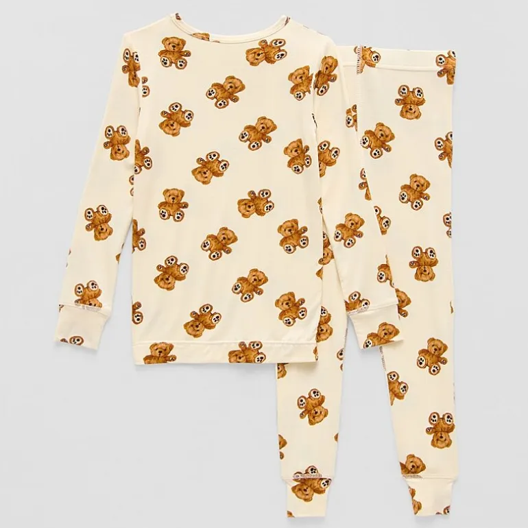 Grayson Little Toddler Girls Round Neck Long Sleeve 2-pc. Pajama Set