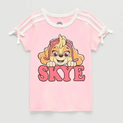 Grayson Little Toddler Girls Crew Neck Short Sleeve Relaxed Fit Paw Patrol Graphic T-Shirt