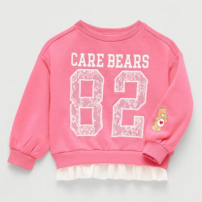 Grayson Little Toddler Girls Crew Neck Long Sleeve Care Bears Sweatshirt