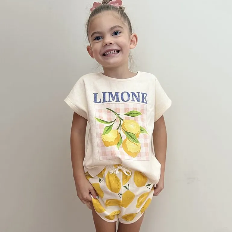 Grayson Little Toddler Girls Crew Neck Short Sleeve Relaxed Fit Graphic T-Shirt