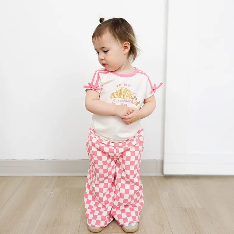 Grayson Little Toddler Girls Wide Leg Relaxed Fit Pull-On Pant