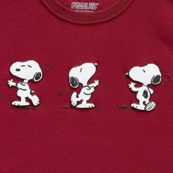 Grayson Threads, The Label Womens Juniors Crew Neck Short Sleeve Loose Fit Snoopy Graphic T-Shirt