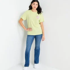 Grayson Threads, The Label Womens Juniors Crew Neck Short Sleeve Snoopy Graphic T-Shirt