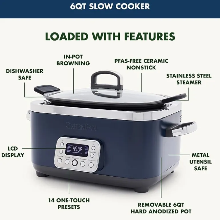 GreenPan Elite 6 Qt Slow Cooker