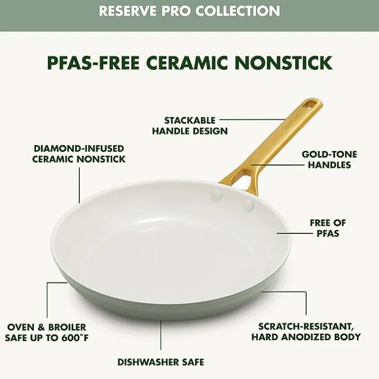 GreenPan Reserve Pro Ceramic 10-pc. Non-Stick Cookware Set