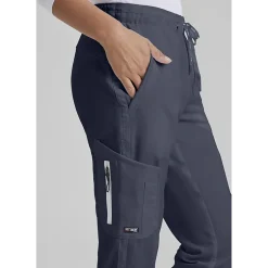 Grey's Anatomy™ by Barco Classic Grp534 Kira 5-Pocket Mid-Rise Jogger Womens Petite Moisture Wicking Scrub Pant