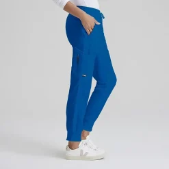 Grey's Anatomy™ by Barco Classic Grp534 Kira 5-Pocket Mid-Rise Jogger Womens Petite Moisture Wicking Scrub Pant
