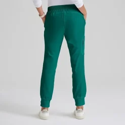 Grey's Anatomy™ by Barco Classic Grp534 Kira 5-Pocket Mid-Rise Jogger Womens Petite Moisture Wicking Scrub Pant