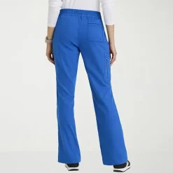 Grey's Anatomy™ by Barco Classic Grp735 Erin 5-Pocket Mid-Rise Fit & Flare Leg Womens Petite Stretch Fabric Moisture Wicking Scrub Pant