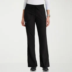 Grey's Anatomy™ by Barco Classic Grp735 Erin 5-Pocket Mid-Rise Fit & Flare Leg Womens Petite Stretch Fabric Moisture Wicking Scrub Pant