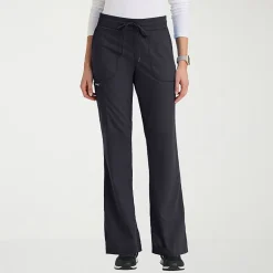 Grey's Anatomy™ by Barco Classic Grp735 Erin 5-Pocket Mid-Rise Fit & Flare Leg Womens Petite Stretch Fabric Moisture Wicking Scrub Pant