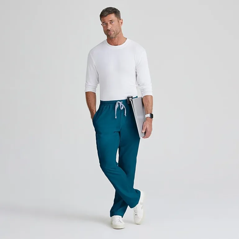 Grey's Anatomy™ by Barco Classic Grp558 Evan 5-Pocket Zip-Fly Mens Big and Tall Moisture Wicking Scrub Pant