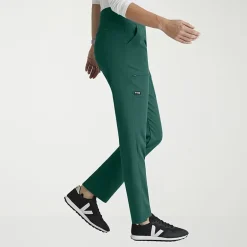 Grey's Anatomy™ by Barco Spandex Stretch Direct Grsp633 Relay 5-Pocket Mid-Rise Straight Leg Womens Plus Tall Stretch Fabric Moisture Wicking Wrinkle Resistant Scrub Pant