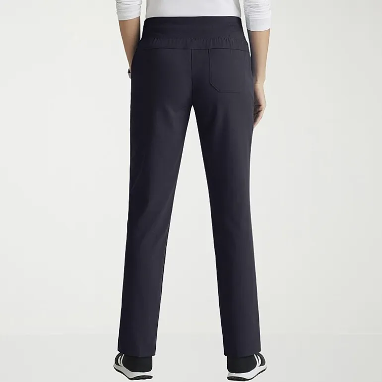 Grey's Anatomy™ by Barco Spandex Stretch Direct Grsp633 Relay 5-Pocket Mid-Rise Straight Leg Womens Plus Tall Stretch Fabric Moisture Wicking Wrinkle Resistant Scrub Pant