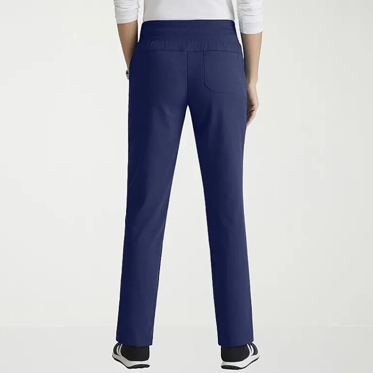 Grey's Anatomy™ by Barco Spandex Stretch Direct Grsp633 Relay 5-Pocket Mid-Rise Straight Leg Womens Plus Tall Stretch Fabric Moisture Wicking Wrinkle Resistant Scrub Pant