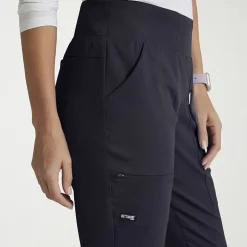 Grey's Anatomy™ by Barco Spandex Stretch Direct Grsp633 Relay 5-Pocket Mid-Rise Straight Leg Womens Plus Tall Stretch Fabric Moisture Wicking Wrinkle Resistant Scrub Pant