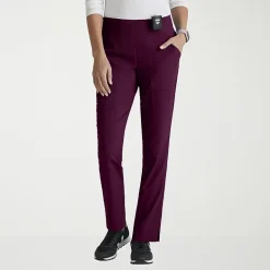 Grey's Anatomy™ by Barco Spandex Stretch Direct Grsp633 Relay 5-Pocket Mid-Rise Straight Leg Womens Plus Tall Stretch Fabric Moisture Wicking Wrinkle Resistant Scrub Pant