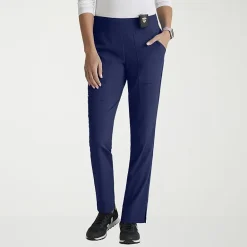Grey's Anatomy™ by Barco Spandex Stretch Direct Grsp633 Relay 5-Pocket Mid-Rise Straight Leg Womens Plus Tall Stretch Fabric Moisture Wicking Wrinkle Resistant Scrub Pant