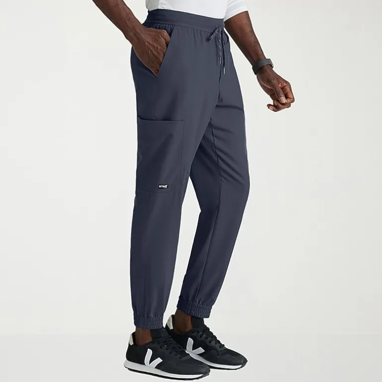 Grey's Anatomy™ by Barco Spandex Stretch Direct Grsp634 Striker 4-Pocket Jogger Mens Big and Tall Stretch Fabric Moisture Wicking Wrinkle Resistant Scrub Pant