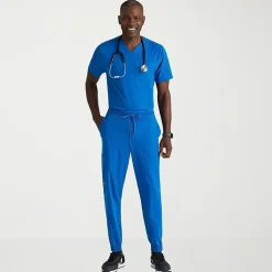Grey's Anatomy™ by Barco Spandex Stretch Direct Grsp634 Striker 4-Pocket Jogger Mens Big and Tall Stretch Fabric Moisture Wicking Wrinkle Resistant Scrub Pant