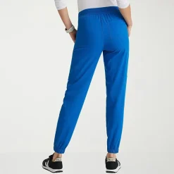 Grey's Anatomy™ by Barco Spandex Stretch Direct Grsp632 Dash 5-Pocket Mid-Rise Jogger Womens Plus Tall Stretch Fabric Moisture Wicking Wrinkle Resistant Scrub Pant