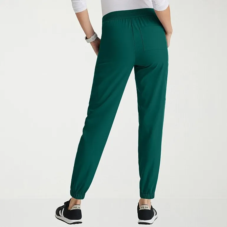 Grey's Anatomy™ by Barco Spandex Stretch Direct Grsp632 Dash 5-Pocket Mid-Rise Jogger Womens Plus Tall Stretch Fabric Moisture Wicking Wrinkle Resistant Scrub Pant